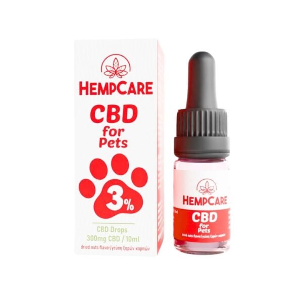 hempcare 3% cbd pet με Γεύση Ξηρών καρπών 10ml