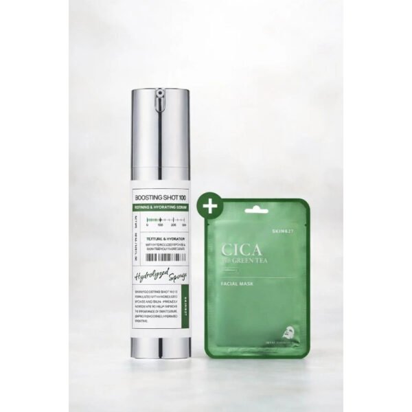 boosting shot100 cica with green tea facial mask