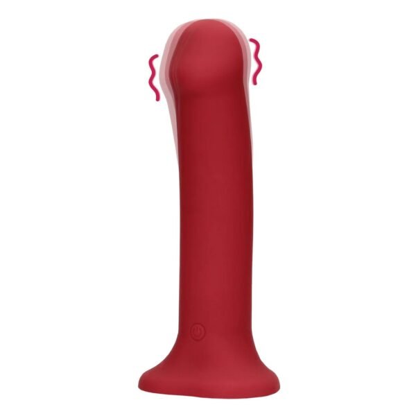 Non-Phallic Large Αδιάβροχη συσκευή δόνησης 19.8 cm, Red - Shots